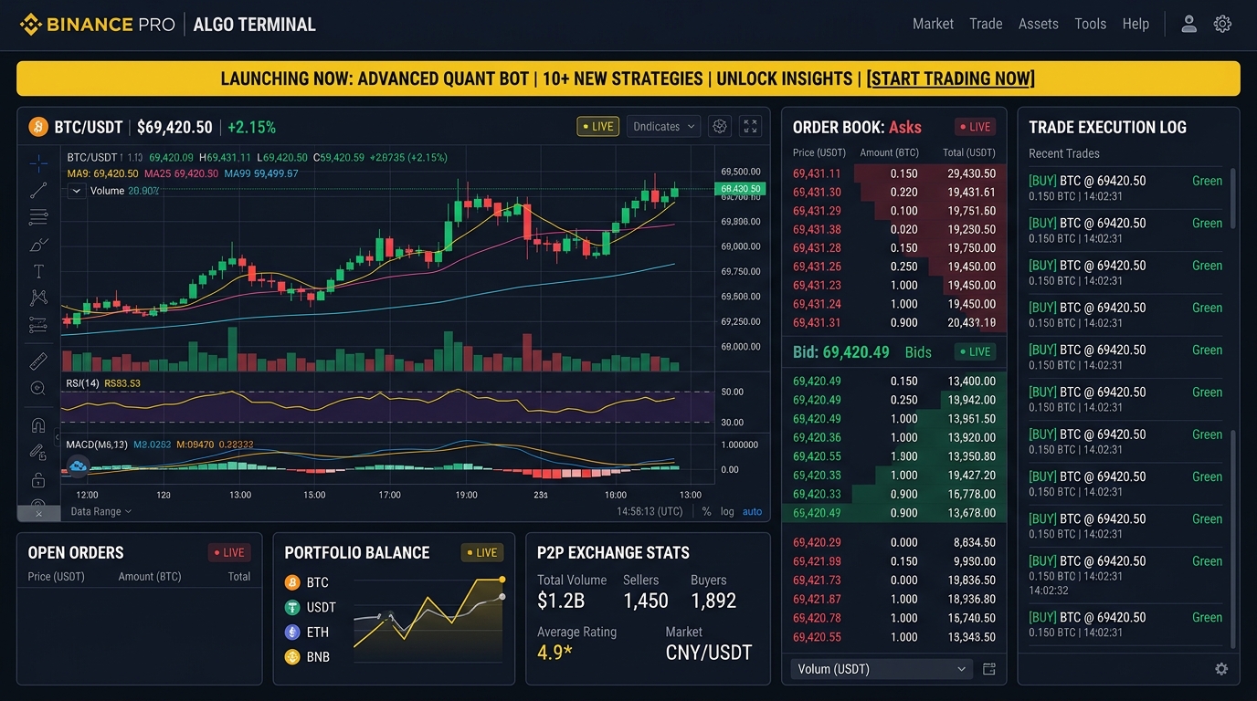 BitRoys Quant - Real-Time Binance Algo Trading Bot & P2P Engine